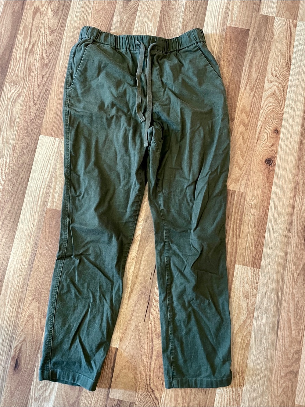 Wildfang Unisex Olive Drawstring Casual Pants small